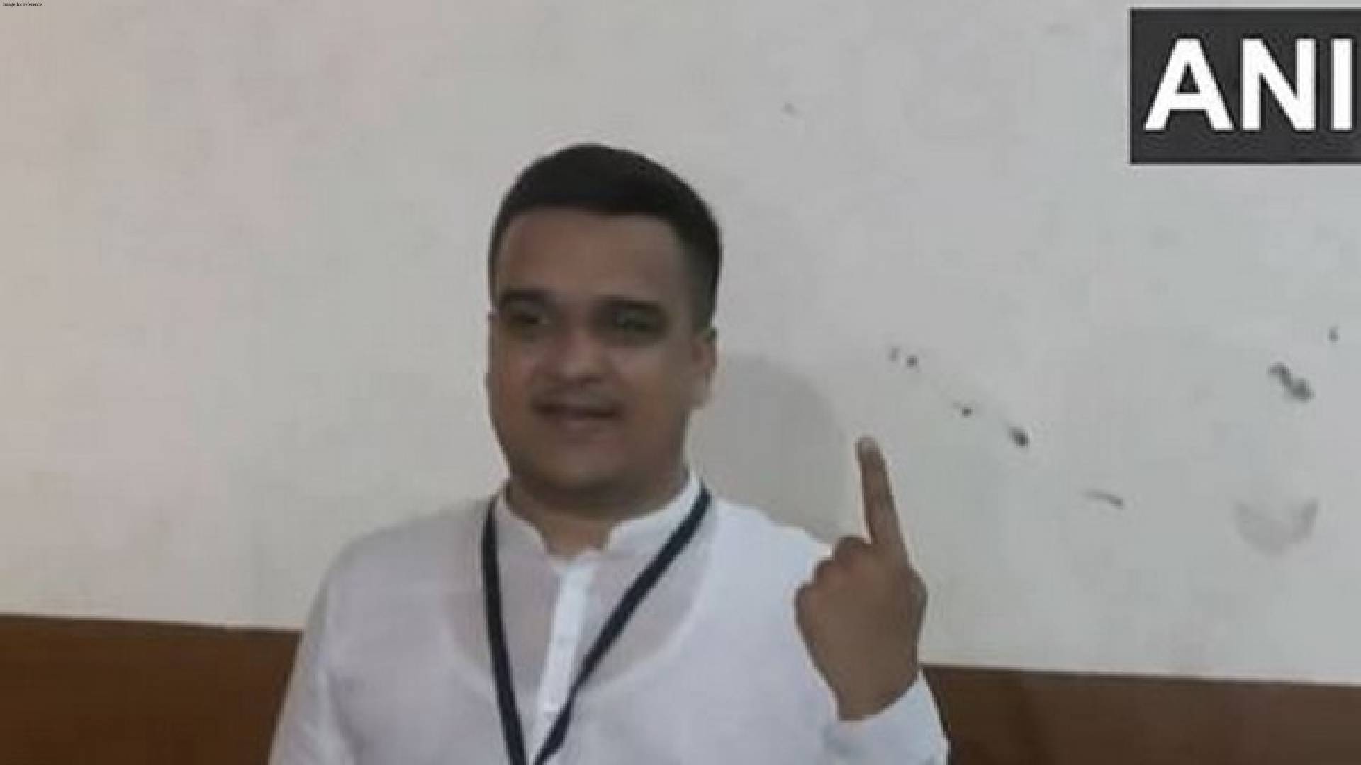 Gujarat Home Minister Harsh Sanghavi cast his vote in Navsari